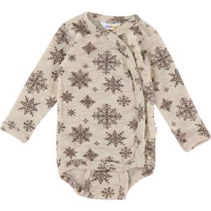 Joha Wikkelromper L/æ - Wol - Beige - Joha - 40 - Romper L/S