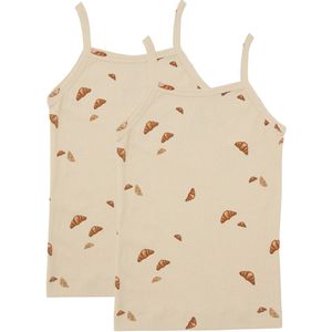 VACVAC Onderhemden - 2-pack - Maggie - Rib - Croissant Mini - VACVAC - 2 jaar (92) - Onderhemd