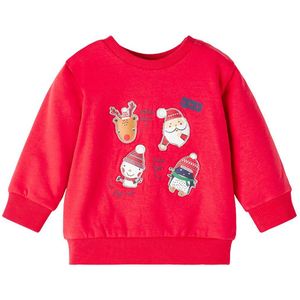 Name It Sweatshirt - NbnRuddle - Nar Rood - Name It - 56 - Sweatshirt