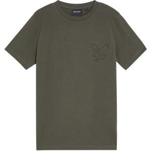 Lyle & Scott - Winter T-shirt - Donker Groen - Geborduurd