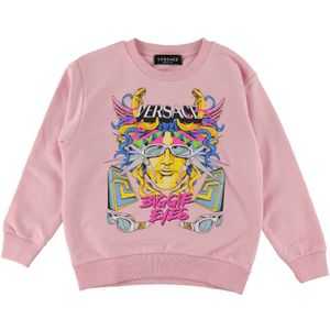 Versace Sweatshirt - Roze m. Print - Versace - 8 jaar (128) - Sweatshirt
