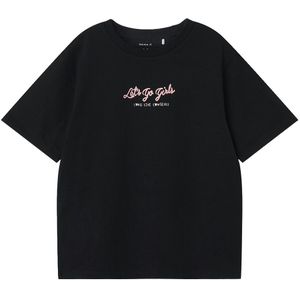 Name It T-Shirt - NkfReba - Black - Name It - 6 jaar (116) - T-Shirts