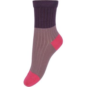 Melton Sokken - Hortensia m. Roze - Melton - 23/26 - Sokken