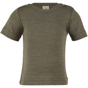 Engel T-Shirt - Wol/Zijde - Olive - Engel - 62/68 - T-Shirts