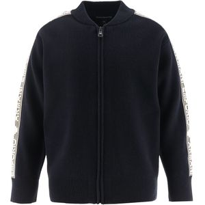 Emporio Armani Cardigan - Gebreid - Navy/Wit - Emporio Armani - 7 jaar (122) - Cardigan