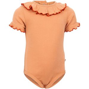 Minimalisma Romper k/æ - Rib - Nynne - Peach - Minimalisma - 68 - Romper S/S