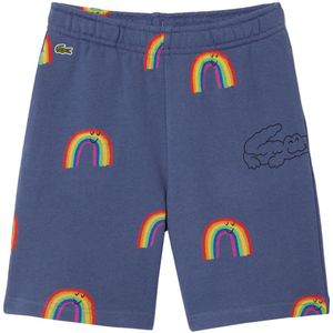 Lacoste Sweatshorts - Blue Purple m. Regenbogen - Lacoste - 4 jaar (104) - Shorts