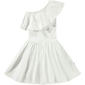 Molo Jurk - Rib - Chloey - Knapperig White - Molo - 7-8 jaar (122-128) - Jurk