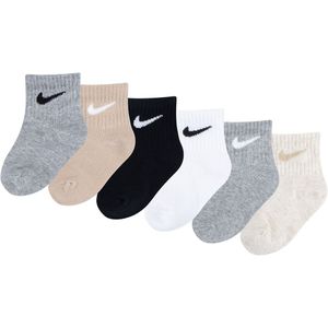 Nike - Sokken - Grijs/Zwart/Wit/Zand - 6-pack
