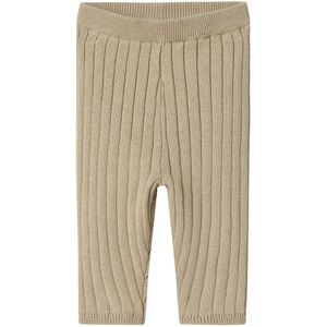 Name It Leggings - Gebreid - Rib - NbnOmun - IJslands fossiel - Name It - 56 - Leggings
