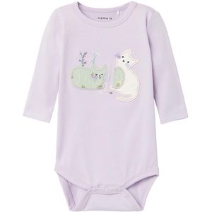 Name It Romper l/s - NbfDyine - Orchid Petal - Name It - 56 - Romper L/S