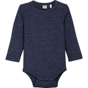 CeLaVi Romper L/æ - Wol - Marineblauw Academy Melange - CeLaVi - 80 - Romper L/S