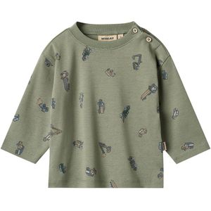 Wheat Blouse - Malthe - Dusty Green Cars - Wheat - 1½ jaar (86) - Shirts