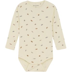 Minymo Romper l/s - Viscose - Passaatwinden m. Dinosaurussen - Minymo - 56 - Romper L/S