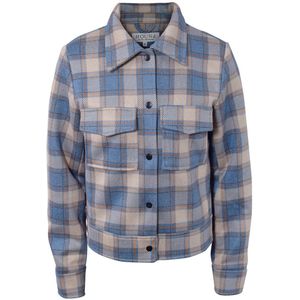 Hound Jas - Beige m. Blauw/Oranje Ruiten - Hound - 8-9 jaar (128-134) - Zomerjas