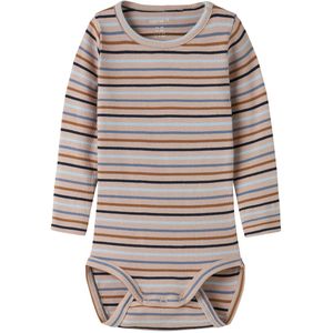 Name It Romper l/s - Rib - NbmSerro - Paddenstoel - Name It - 68 - Romper L/S