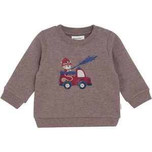 Minymo Sweatshirt - Dark Brown Melange - Minymo - 56 - Sweatshirt