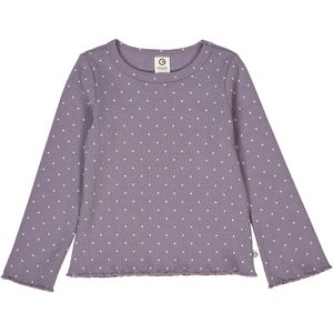 Müsli Blouse - Rib - Dot - Lilac Mist/Oak - Müsli - 2 jaar (92) - Shirts