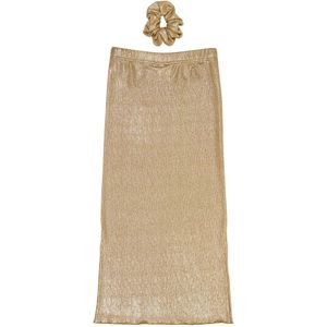 The New Rok m. Scrunchie - TnRosalind - Goud - The New - 7-8 jaar (122-128) - Rok