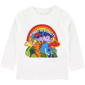Stella McCartney Kids Blouse - Wat een knaller - Wit - Stella McCartney Kids - 1½ jaar (86) - Shirts