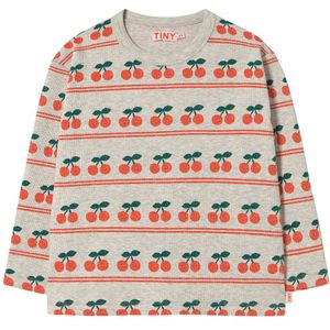 Tiny Cottons Blouse - Rib - Cherry - Light Cream Heather - Tiny Cottons - 3 jaar (98) - Shirts