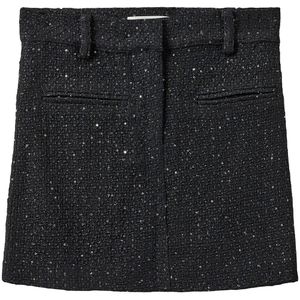 Sofie Schnoor Rok - Zwart m. Pailletten - Sofie Schnoor - 8 jaar (128) - Rok