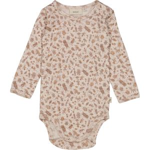 Wheat - Bodysuit - Beige Chestnut - Lange Mouwen - Oeko-Tex-gecertificeerd
