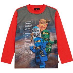 LEGO® Wear Ninjago Blouse - LwTaffy - Rood - LEGO® Wear - 4 jaar (104) - Shirts