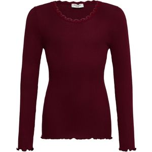 Rosemunde Blouse - Rib - RkBalta - Lace - Tawny Port - Rosemunde - 8 jaar (128) - Shirts