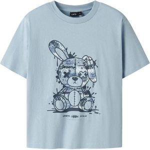 Top - Print Voorkant - Ronde Hals - Korte Mouwen - Jersey - Regular Fit