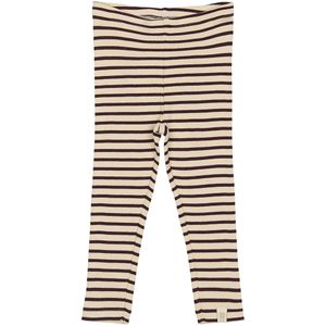 Petit Piao Leggings - Rib - Modaal - Dark Grape/Off White - Petit Piao - 56 - Leggings