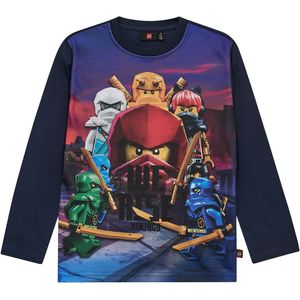 LEGO® Wear Ninjago Blouse - LwtAffy - Donkerblauw - LEGO® Wear - 4 jaar (104) - Shirts