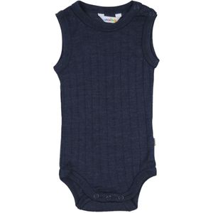 Joha Romper - Wol/Zijde - mouwloos - Navy - Joha - 50 - Romper Mouwloos