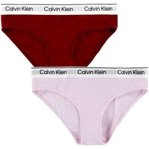 Calvin Klein Slips - 2-pack - Light Lilac/Raspberry Chocolate - Calvin Klein - 8-10 jaar (128-140) - Slips