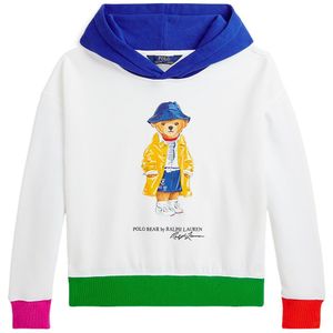 Polo Ralph Lauren Hoodie - Wit m. Knuffel - Polo Ralph Lauren - 7 jaar (122) - Hoodie