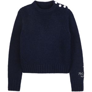 Zadig & Voltaire Blouse - Malta - Wol/Polyamide - Nacht m. Knopp - Zadig & Voltaire - 10 jaar (140) - Shirts