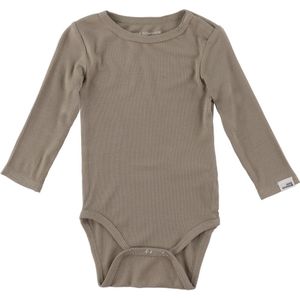 Sofie Schnoor Romper l/s - Rib - DicteSB - Dark Waar - Sofie Schnoor - 56 - Romper L/S
