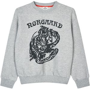 Mads Nørgaard Sweatshirt - Sonar - Lichtgrijs Gevlekt - Mads Nørgaard - 8 jaar (128) - Sweatshirt