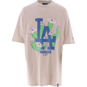 New Era T-Shirt - Floral - Beige - New Era - L - Large - T-Shirts