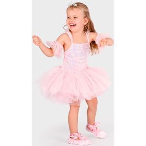 Den Goda Fen Verkleedkleren - Ballerina Kit met Match Set - Roze - Den Goda Fen - 6-8 jaar (116-128) - Kostuum