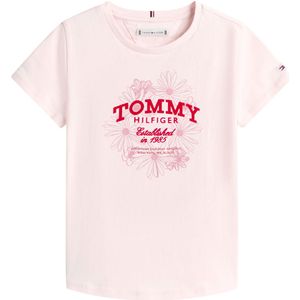 Tommy Hilfiger T-Shirt - Hertogin Roze - Tommy Hilfiger - 8 jaar (128) - T-Shirts