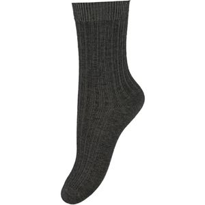 Melton Sokken - Rib - Grijs - Melton - 15/16 - Sokken