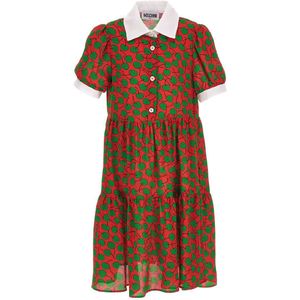 Moschino Jurk - Rood/Groen m. Draag - Moschino - 8 jaar (128) - Jurk