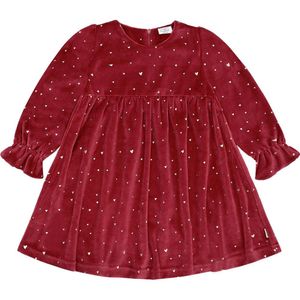 Hust and Claire Jurk - Fluweel - HCDonna - Theebes m. Goud - Hust and Claire - 4 jaar (104) - Jurk