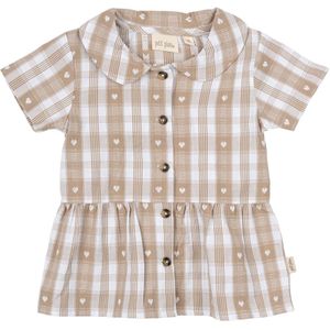 Petit Piao Overhemd - Off White Heart - Petit Piao - 1½ jaar (86) - Hemd S/S