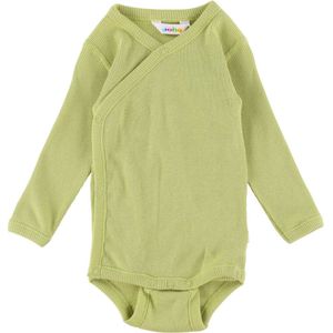 Joha Wikkelromper l/s - Rib - Dusty Groen - Joha - 40 - Romper L/S