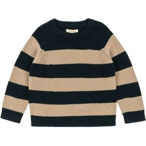 Konges Sløjd Blouse - Wol - Rib - Gebreid - Vitum - Blue Stripe - Konges Sløjd - 1 jaar (80) - Shirts