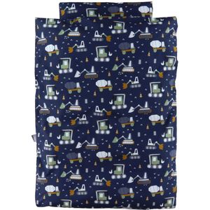 Nørgaar Madsens Beddengoed - Volwassenen - Navy m. Werkmachines - Nørgaard Madsens - Volwassenen - Beddengoed - Volwassenen