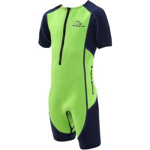 Aqua Sphere Duikpak - Stingray - UV50+ - Neon Groen/Navy - Aqua Sphere - 4 jaar (104) - Wetsuits