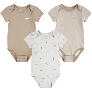 Nike Rompers k/æ - 3-pack - Pale Ivory Heather - Nike - 6 mnd - Romper S/S